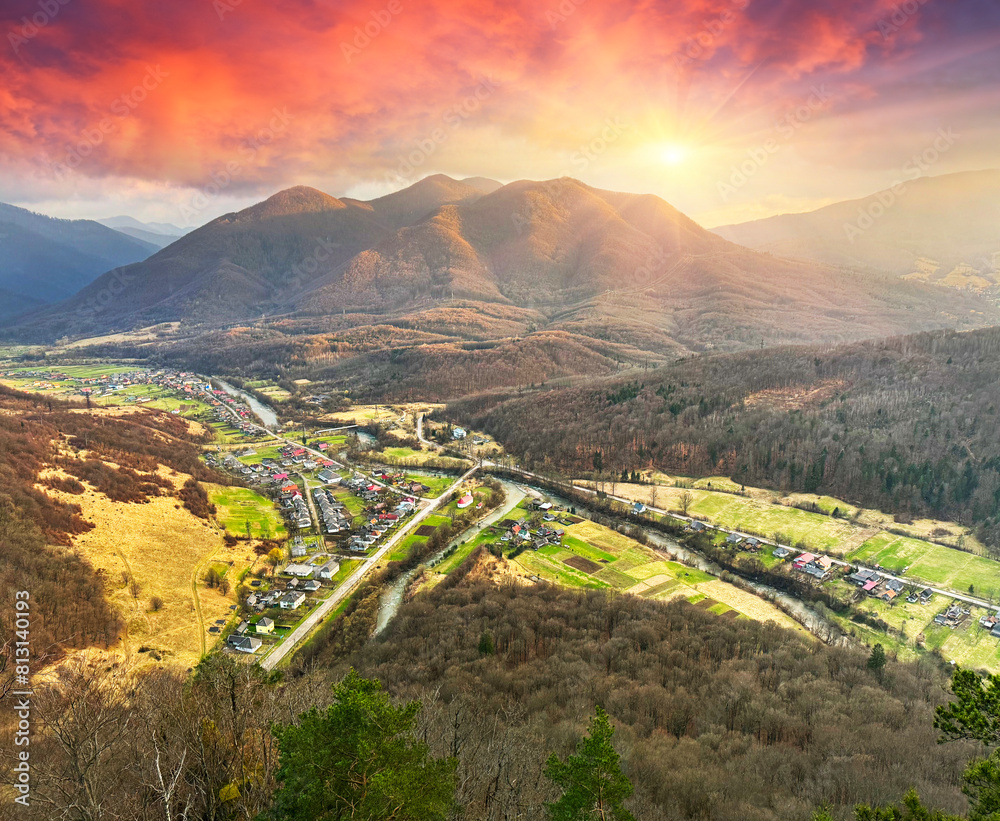 The Sokilsky ridge in the Carpathians