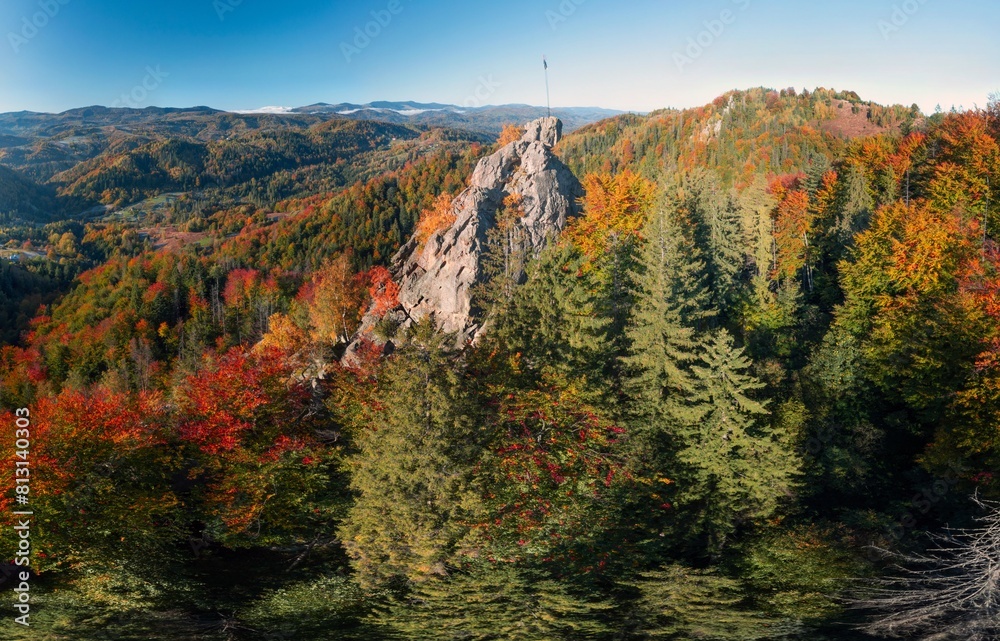 The Sokilsky ridge in the Carpathians