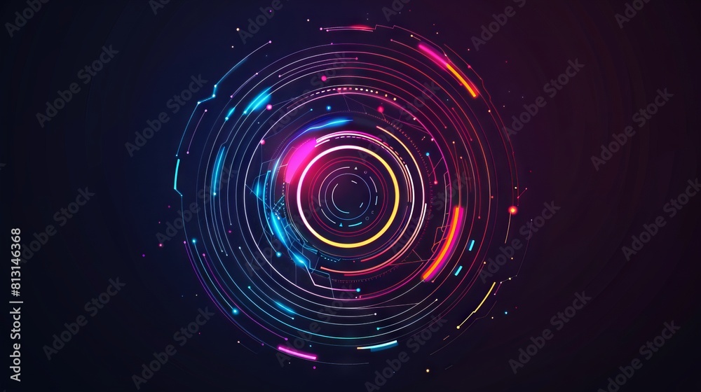 Technology concept logo design Technology concept logo design