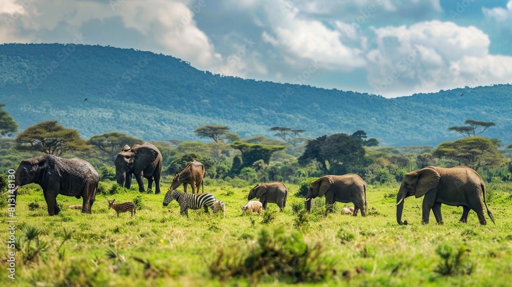 Obraz premium Wildlife Wonders: Conservation and Biodiversity