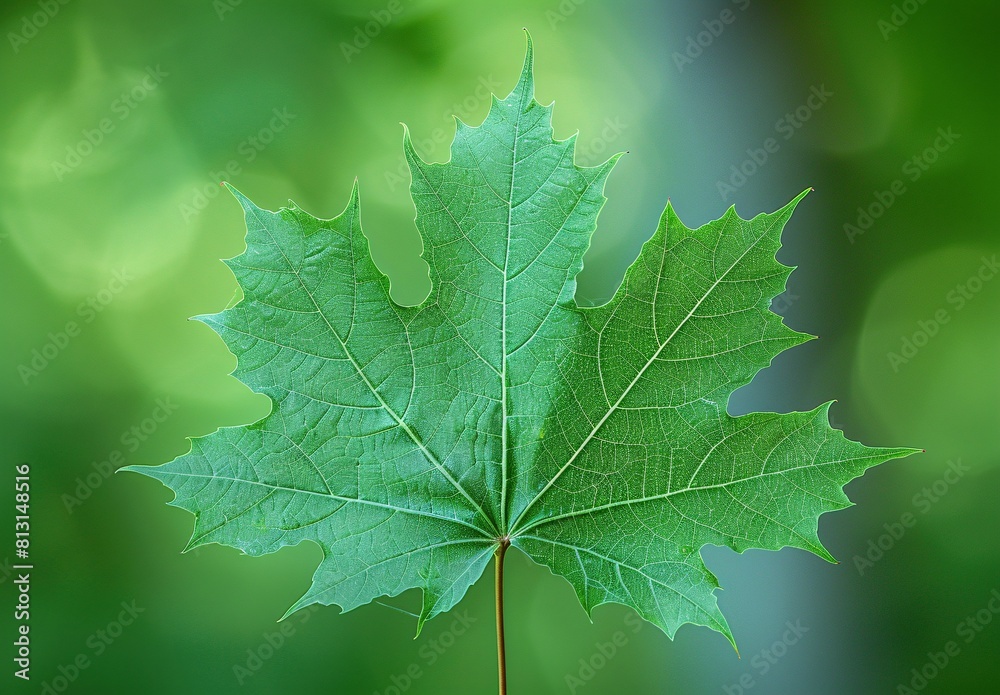 Nature's Gift: A Single Leaf Maple, Captured in High Resolution Nature's Gift: A Single Leaf Maple, Captured in High Resolution