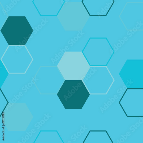 Vector seamless geometric pattern with colorful pastel watercolor polygons on white. Hand painted summer illustration.
