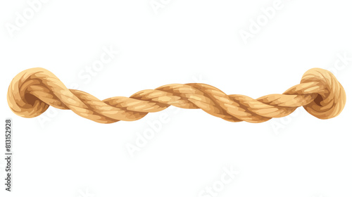 Nautical rope or twisted cord laid with uniform cur photo