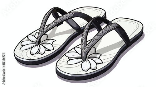 Pair of flip flops summer time vacation attribute s photo
