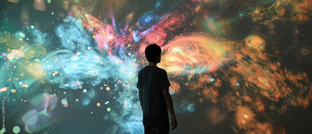 An interactive digital mural changes its imagery based on the emotions expressed by the viewers, merging art with emotionsensing technology An interactive digital mural changes its imagery based on the emotions expressed by the viewers, merging art with emotionsensing technology