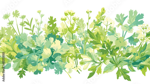 Parsley aromatic kitchen herb seamless vertical ori