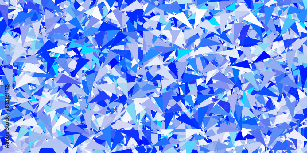 Light blue vector template with triangle shapes. Light blue vector template with triangle shapes.