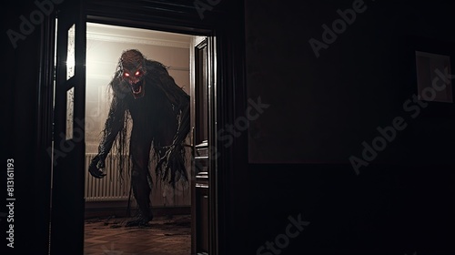 An evil creature in the house. A fictional creature from the afterlife. The concept of fear and terror.