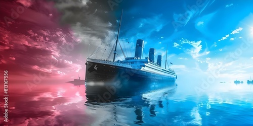 The Sinking of the Titanic in : The End of an Era in Luxury Travel. Concept Historical Events, Titanic, Luxury Travel, Maritime Disasters
