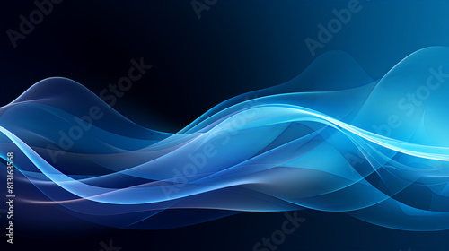 blue wave background design 