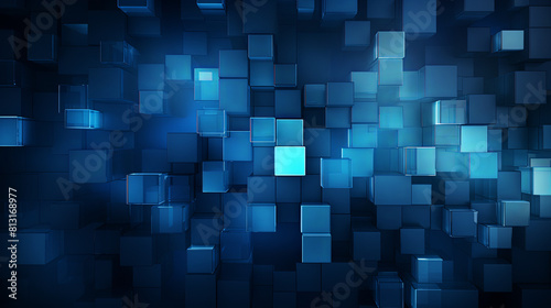 blue square abstract background design 