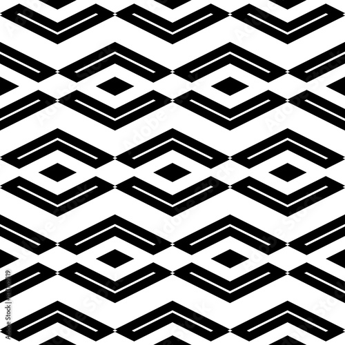 Seamless pattern. Rhombuses, chevrons ornament. Ethnic wallpaper. Shapes background. Folk motif. Geometric backdrop. Digital paper, textile print, web design, abstract illustration. Vector artwork.