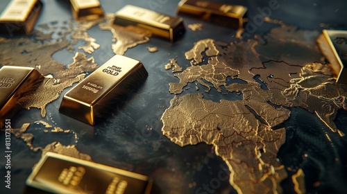 Golden Opportunities Global Investment and Trade Unite in Stunning Composition photo