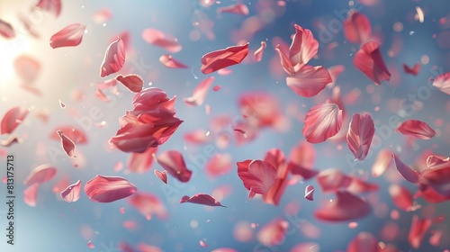 Whispers of Nature Vibrant Flower Petals Dancing in the Breeze A Sensory Symphony of Beauty and Tranquility © AbiScene