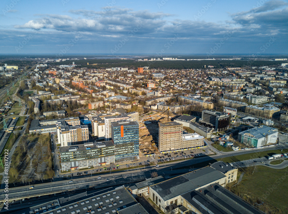 Fototapeta premium Riga aerial view to old town.