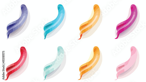 Set of colorful corner ribbons for sale catalog pag photo