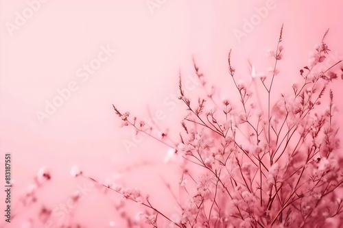 A pink background with a pink background that says wildflower 