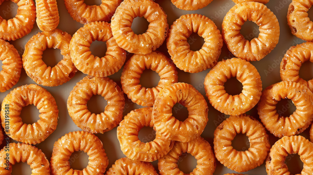 golden crispy fried onion rings close-up for snacks and appetizers golden crispy fried onion rings close-up for snacks and appetizers