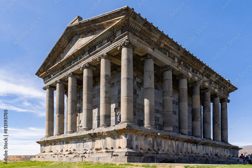 Armenia. Yerevan. The ancient building is the temple of Garni. Armenia. Yerevan. The ancient building is the temple of Garni.