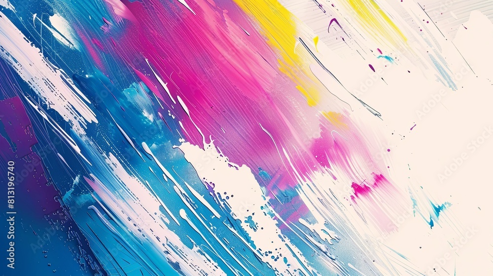 Obraz premium Streaks of volumetric texture oil painting wallpaper background 