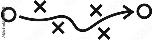 Tactic icon.Tactics business concept icon. Vector 