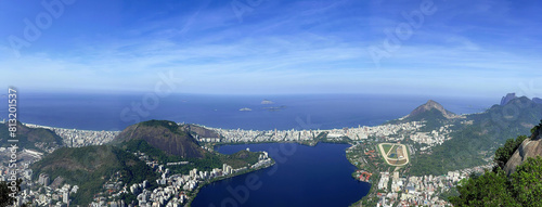 Breathtaking Panoramic View of Rio De Janeiro, Brazil, on a Sunny Day