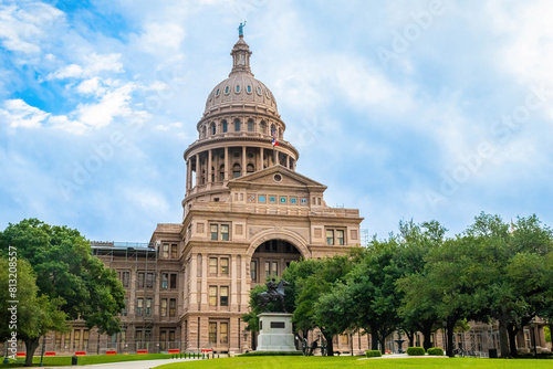 Obraz na płótnie Scenic view of Texas State Capitol building in Austin w salonie