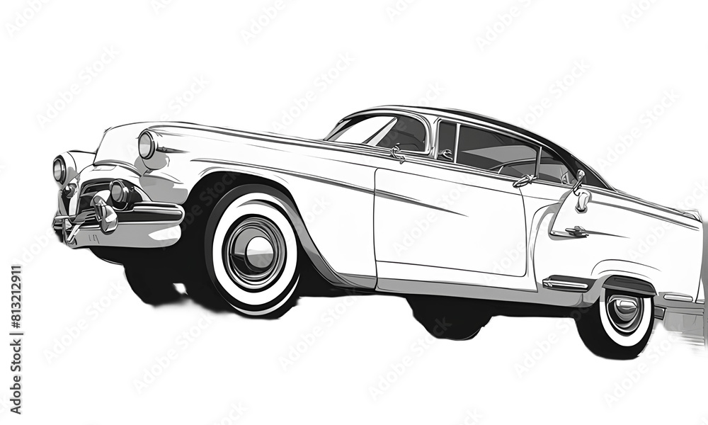 Fototapeta premium Take a drive in a cool car.