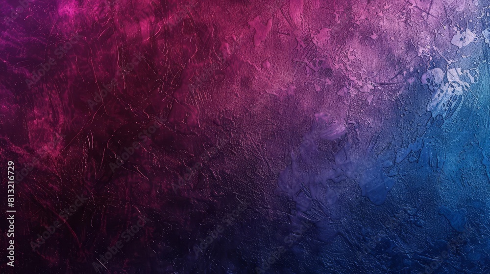 Fototapeta premium dramatic dark blue and magenta gradient background with grainy texture abstract cover design