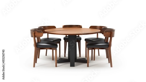 dining table and six chairs for the kitchen