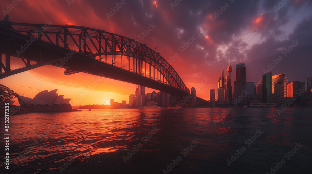 Sydney Harbour Bridge at Sunset - Sydney Stock Videos & Royalty-free Footage Sydney Harbour Bridge at Sunset - Sydney Stock Videos & Royalty-free Footage