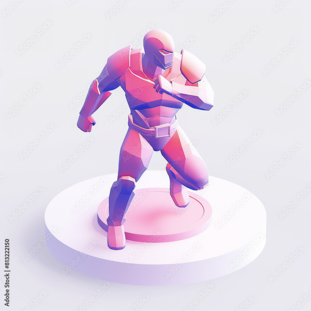 Stylized Purple Robot Character Design Stylized Purple Robot Character Design