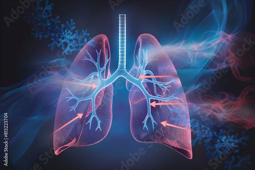 Graphical Representation of the VF Ventilation Process in Human Lungs photo