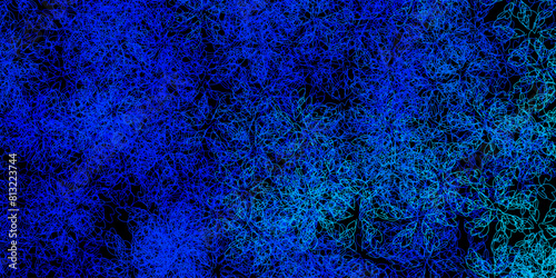 Dark blue vector template with wry lines.