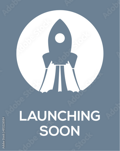 Launching soon marketing store template. Coming soon announcement flyer banner.