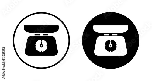 Scales icon vector isolated on white background. Law scale icon. Scales vector icon. Justice