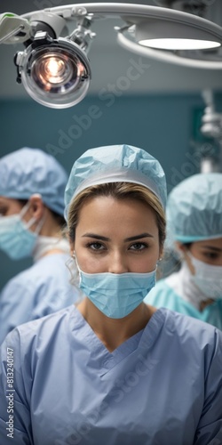 surgeon looking at the camera