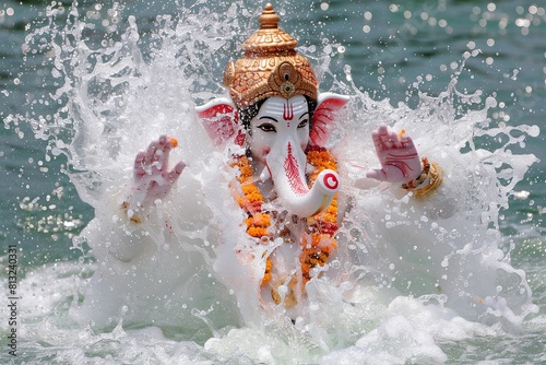 Emotional moments  ganesh chaturthi idol immersion ceremony captured in rivers and oceans