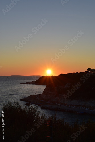 sunset over the sea