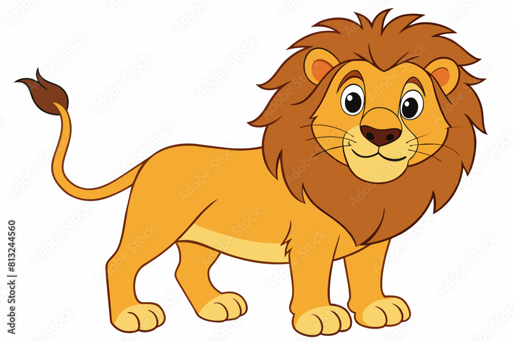 lion cartoon vector illustration lion cartoon vector illustration