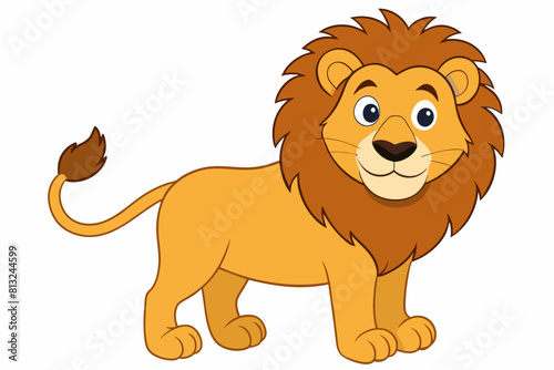 lion cartoon vector illustration