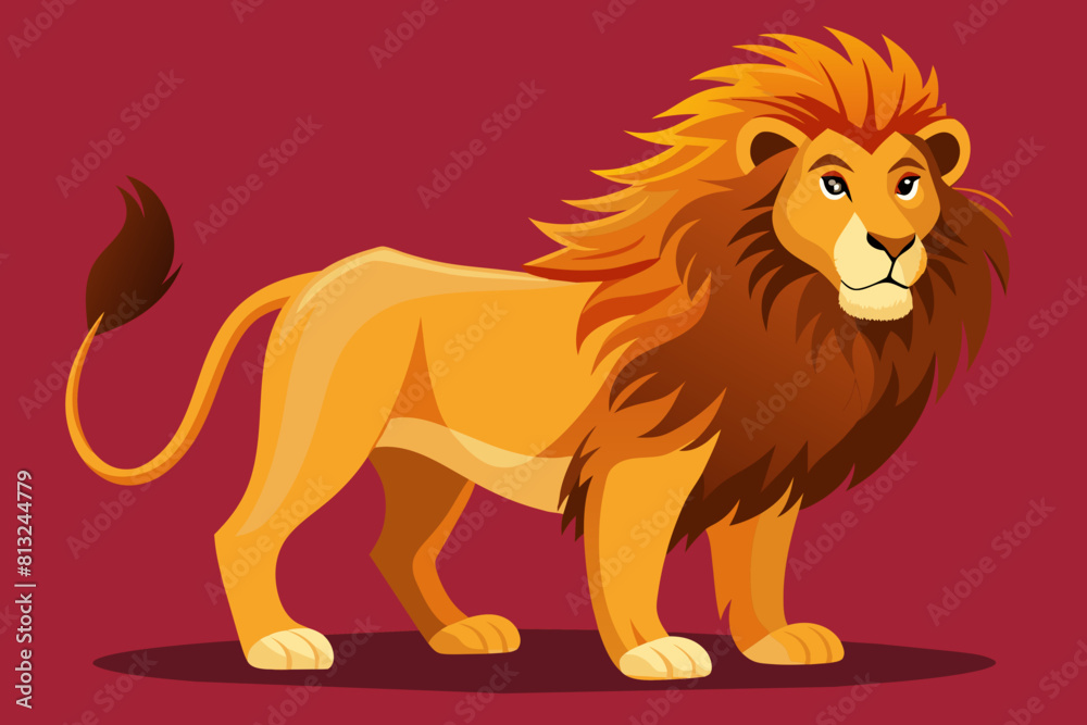 lion cartoon vector illustration lion cartoon vector illustration