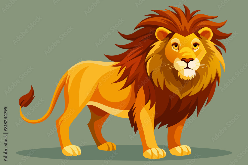 lion cartoon vector illustration lion cartoon vector illustration