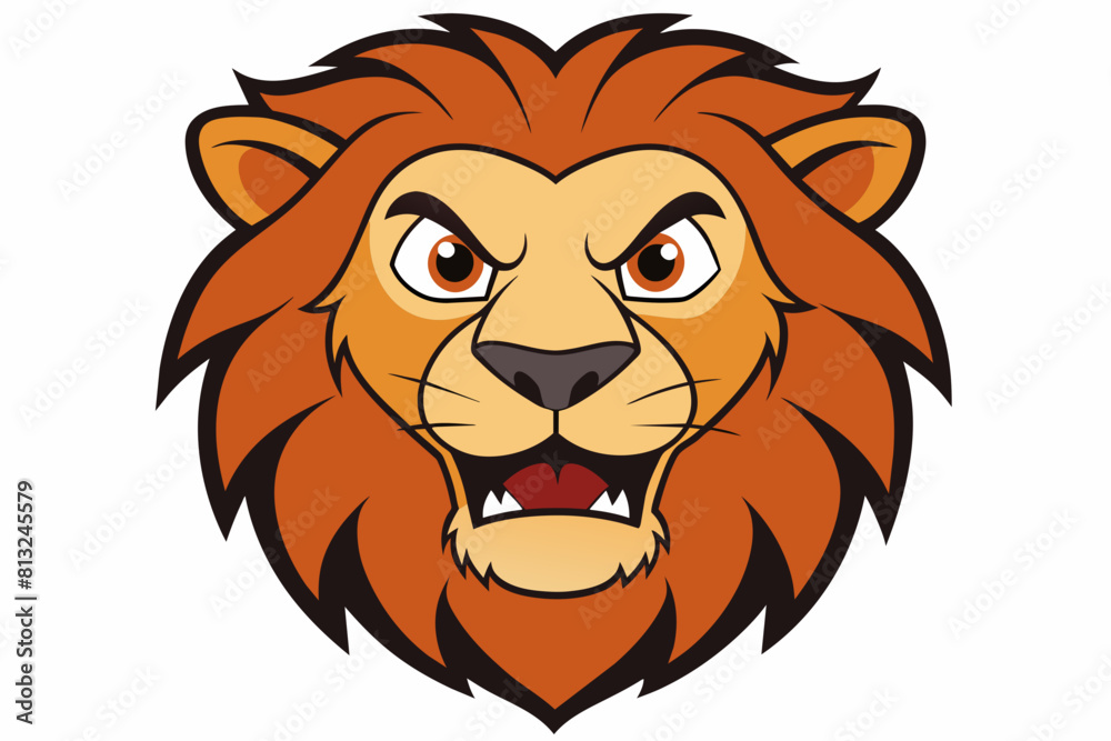 lion face cartoon vector illustration lion face cartoon vector illustration