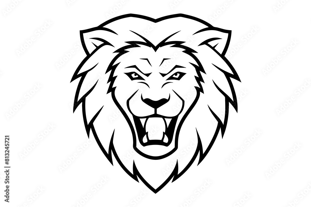 lion face cartoon vector illustration lion face cartoon vector illustration
