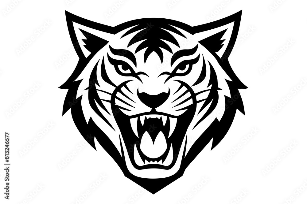 tiger face cartoon vector illustration tiger face cartoon vector illustration