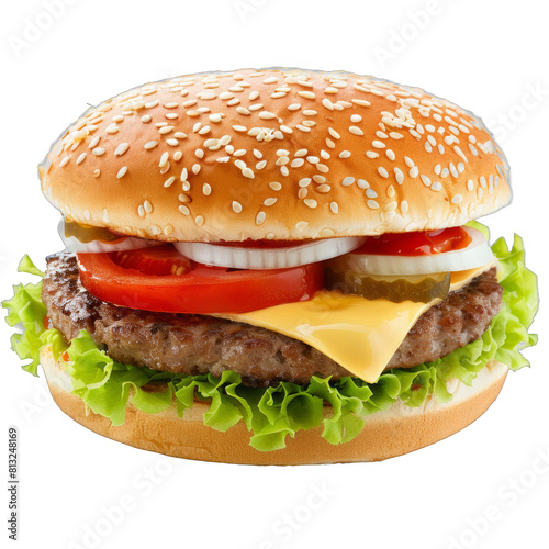 hamburger png isolated on transparent background