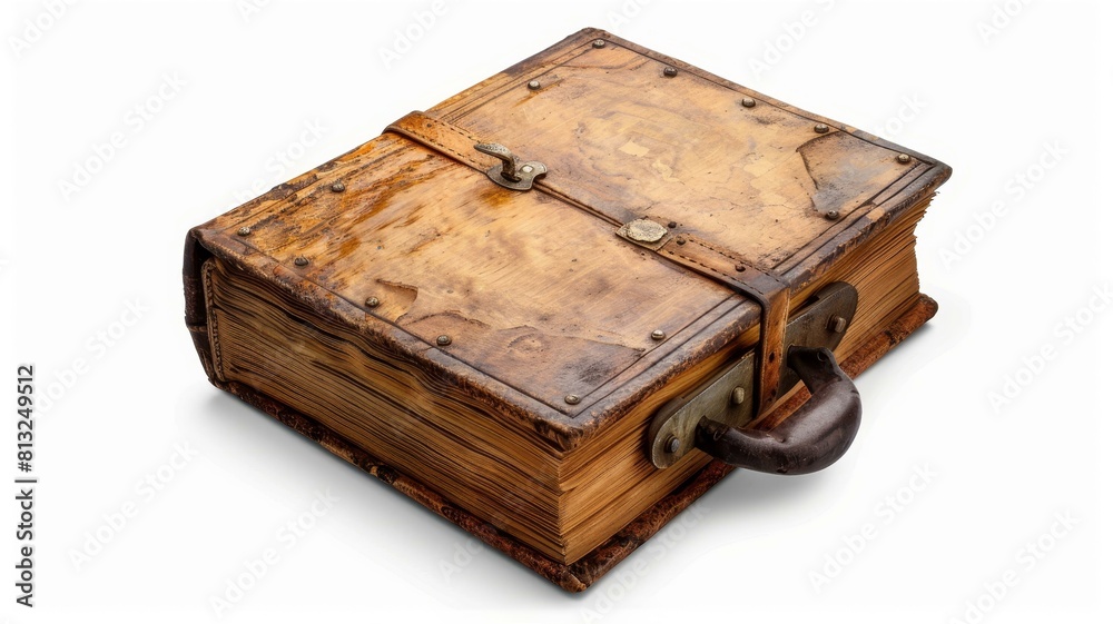 Obraz premium Description A basic book with a secret compartment inside, Ai Generated