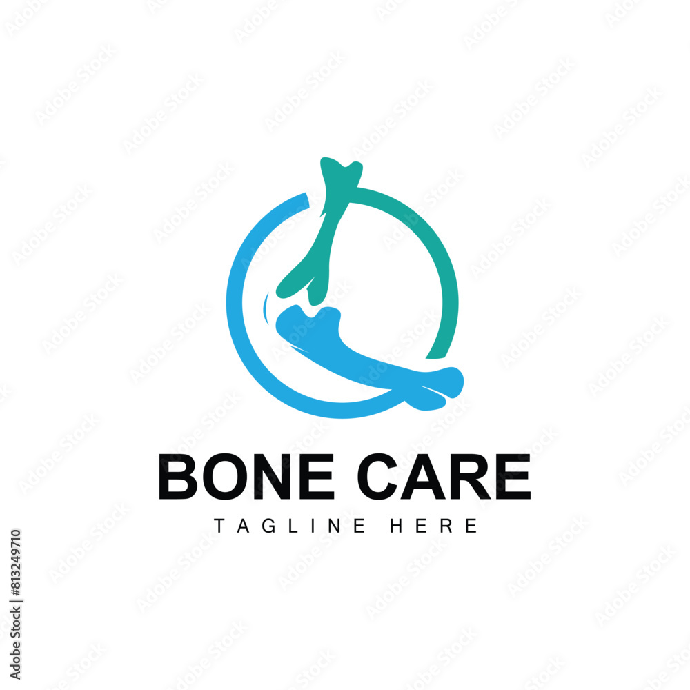 Bone Health Logo Simple Illustration Silhouette Template Vector Design Bone Health Logo Simple Illustration Silhouette Template Vector Design