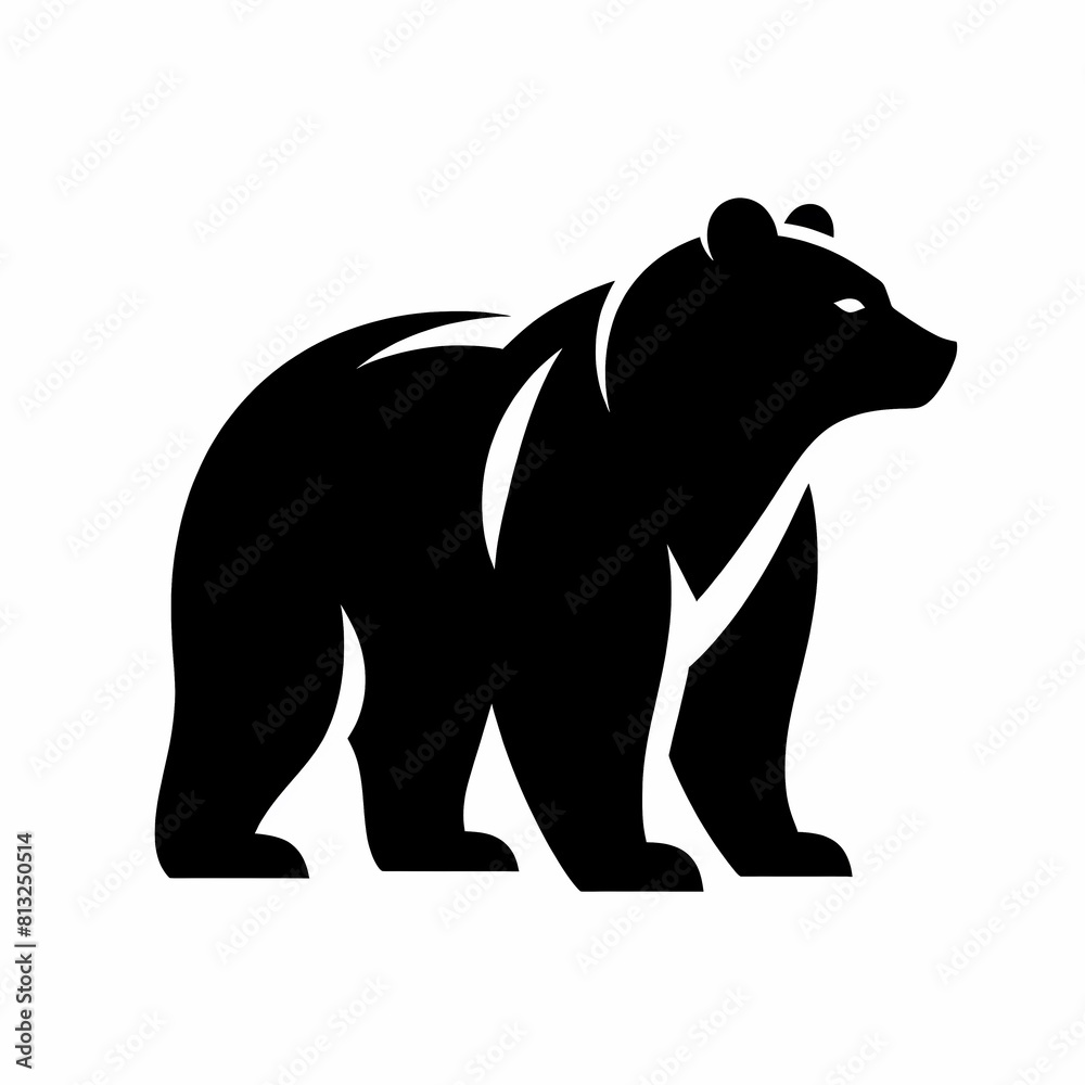 Obraz premium bear logo illustration